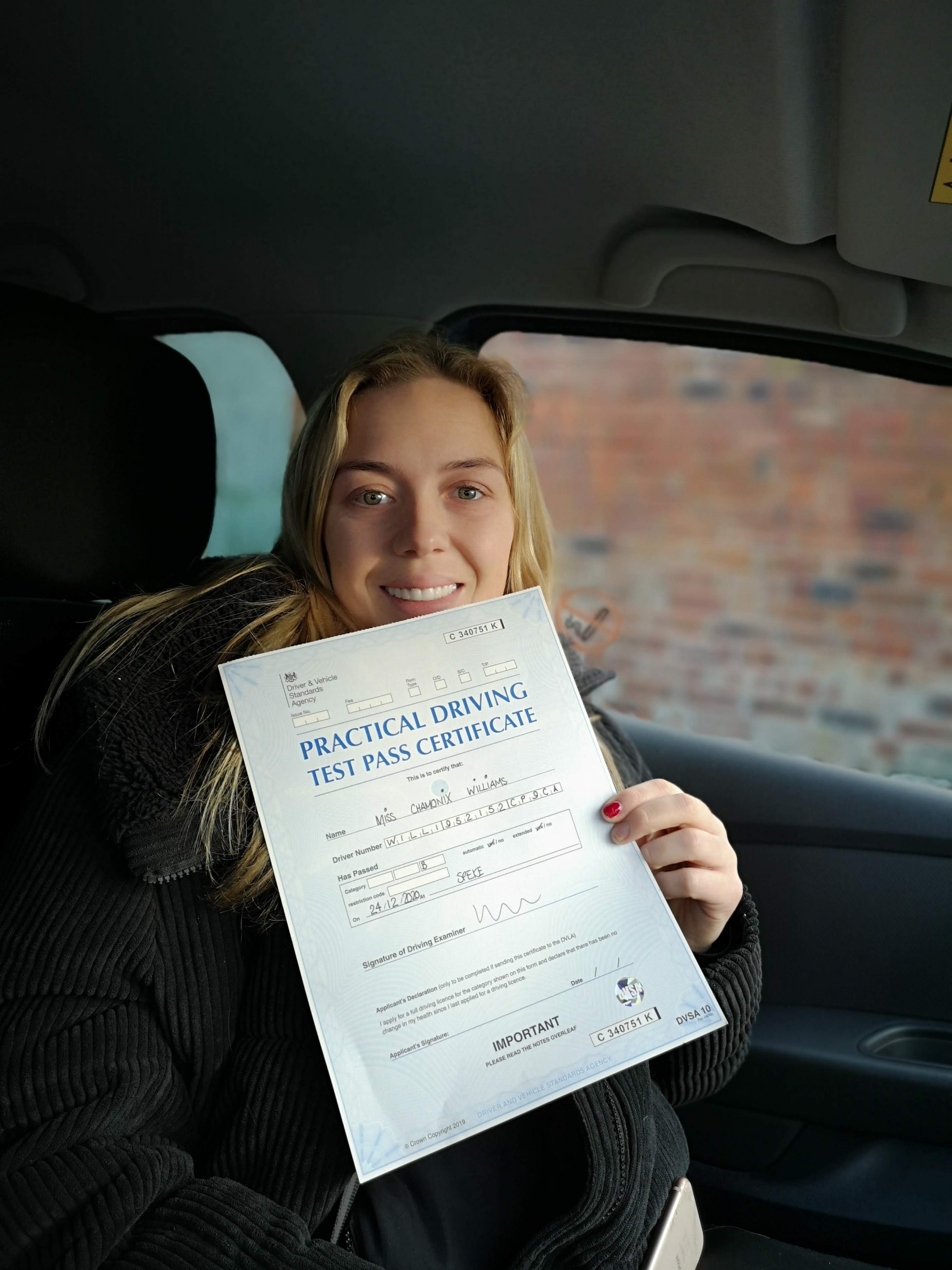 First time pass with Colin. L19